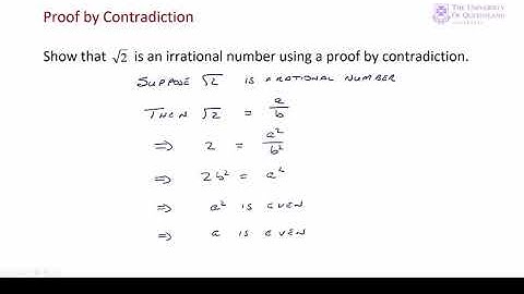 ECON1050 Lecture 1 example -Proof by Contradiction