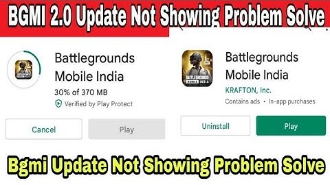 🇮🇳 Bgmi 2.0 Update Not Showing in Play Store Problem Solve | Battleground Mobile India 2.0