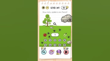 Brain test level 397 || How many spiders are there?#braintest #gaming#iqtest#iqquiz#shorts #kidssong