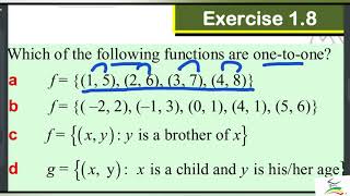 Ethiopian Grade 11 Maths One to one function