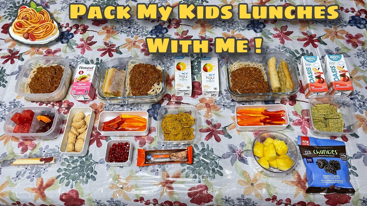 Mom's Morning Routine Of Packing My Kids Lunches - YouTube