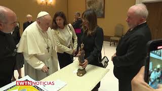 El Papa Francisco recibe a Lula da Silva, presidente de Brasil