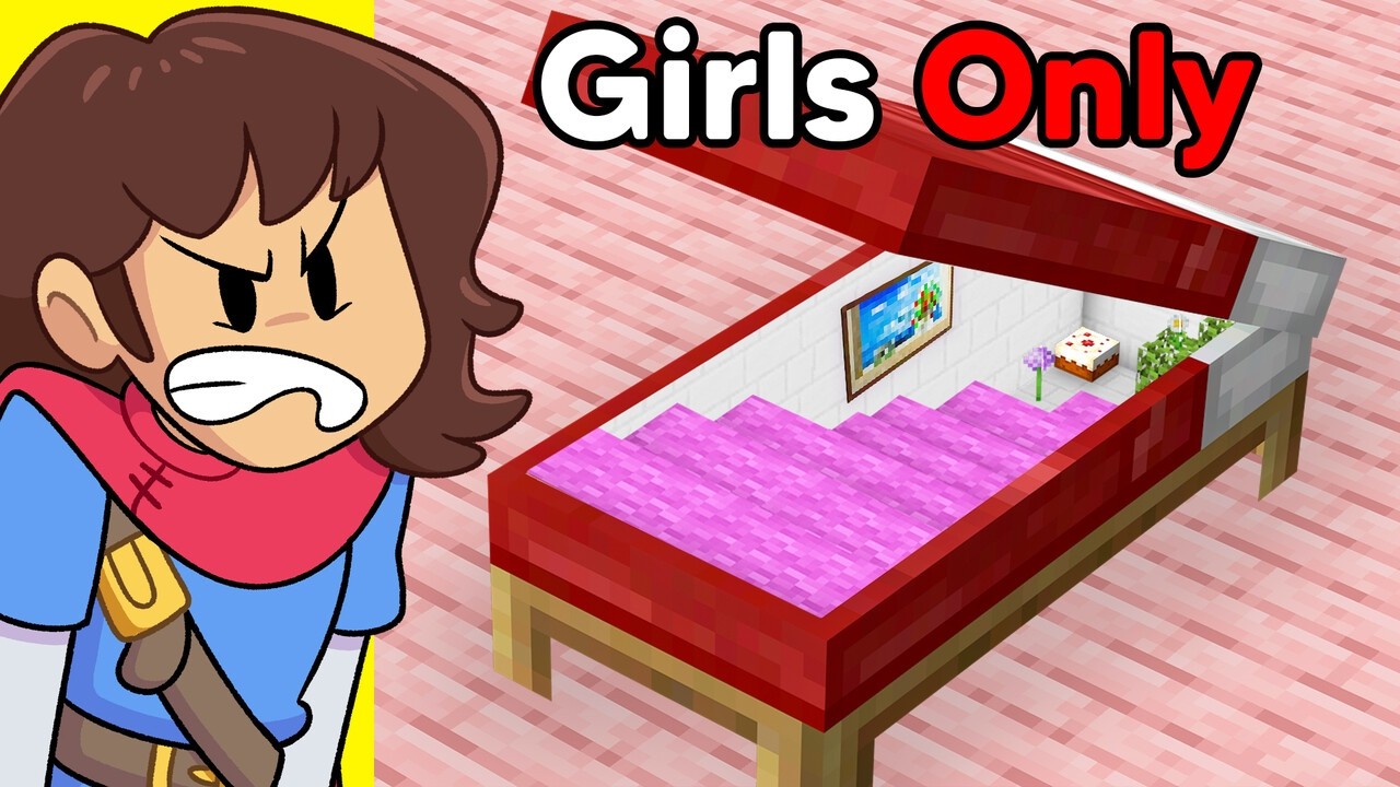 Boys vs Girls Secret Rooms in Minecraft