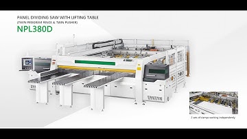 Nanxing Panel Dividing Saw with Lifting Table(Twin program fence &twin pusher) NPL380D
