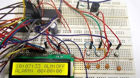Digital Clock on Atmega128 (8bit) - Term Project (alarm, stopwatch included)