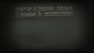 Area Of Triangle Inradius Semiperimeter