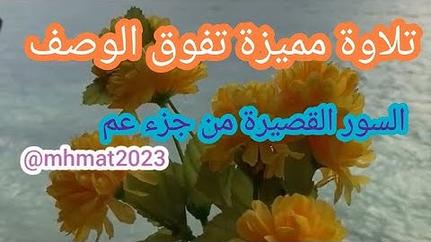 تلاوة تفوق الوصف مريحة للقلب  للسور القصيرة من جزء عم بصوت الطفل محمد