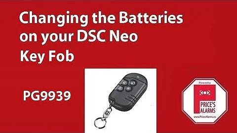 Changing Batteries on the DSC Neo PG9939 keyfob