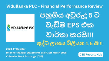 Vidullanka(VLL.N) 2024 Q4 Financial Performance | 2024 Q4 Earnings Report Analysis | CSE Reports Hub