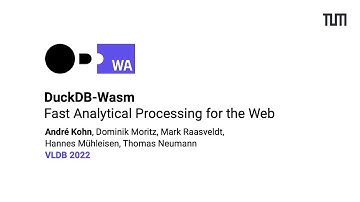 DuckDB-Wasm: Fast Analytical Processing for the Web