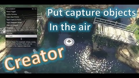 GTA V - Creator - How to put objects in the air