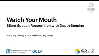 Watch Your Mouth: Silent Speech Recognition with Depth Sensing