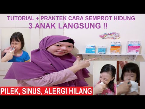 TUTORIAL LENGKAP CUCI HIDUNG / CARA SEMPROT HIDUNG PADA ANAK / NASAL WASHING