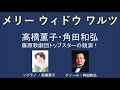 メリー・ウィドウ・ワルツ(日本語歌詞)/高橋薫子・角田和弘 - 藤原歌劇団トップスター競演!