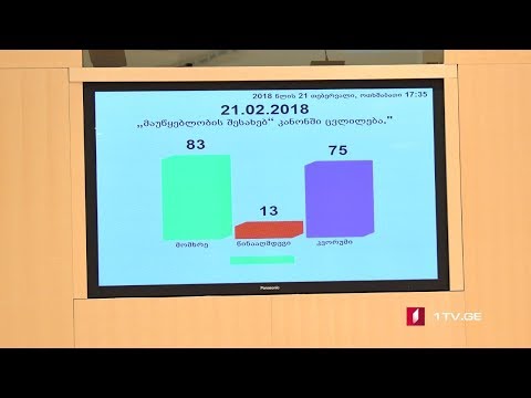 პარლამენტმა ვეტო დაძლია