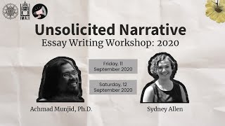 UNSOLICITED NARRATIVE: Essay Writing Workshop