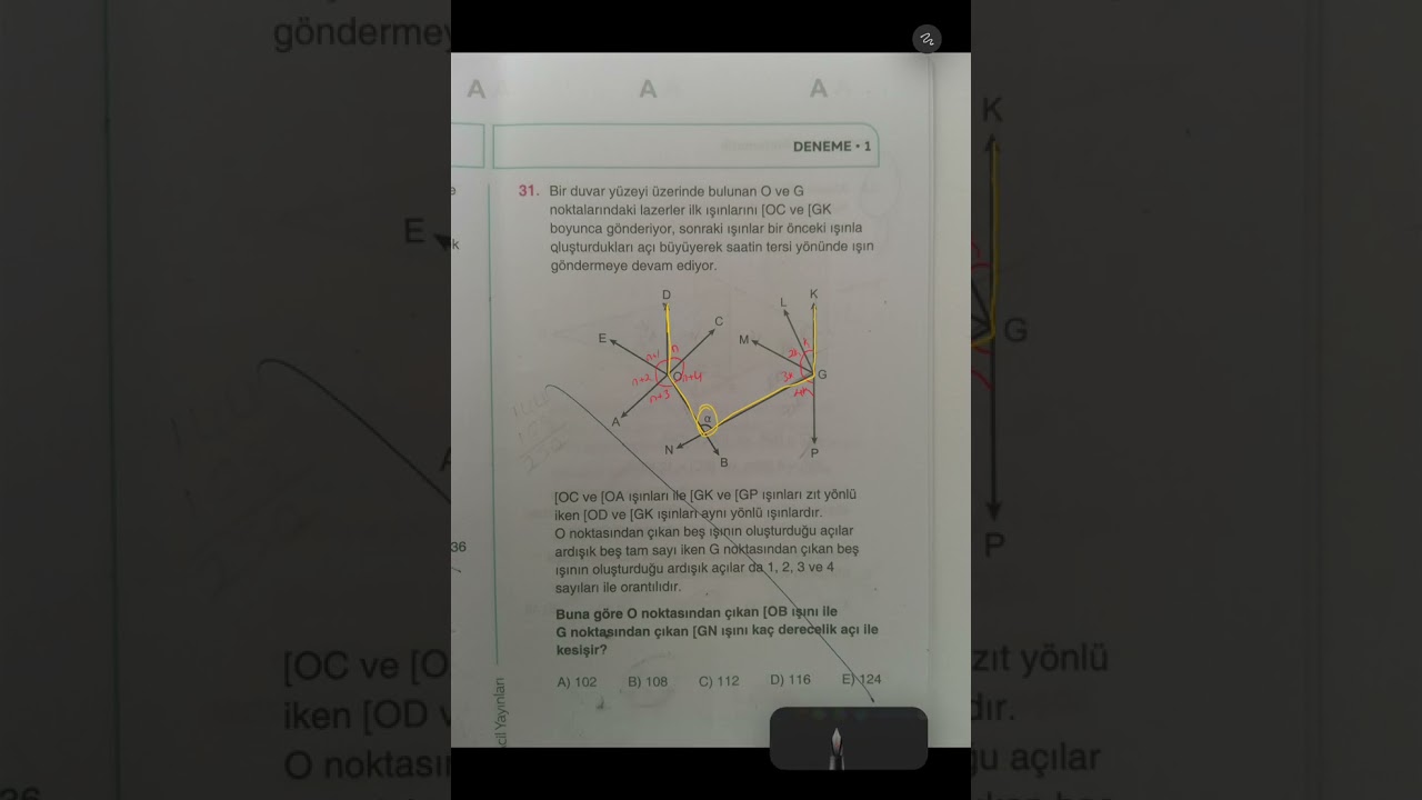 Acil yayınları eksik soru❗Acil yayınları Geometri sorusunun çözümü ve sorudaki yanlışlık #yks