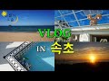 여행vlog) 속초여행, 나혼자 바다, 속초해변 카페투어, 뚜벅이 여행, 오징어 순대, 속초카페, 보사노바, 코코넛그루브, 속초해변