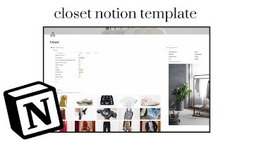 how i organize my closet with notion | template