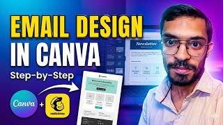 How to Design Beautiful Emails in Canva & Send via Mailchimp | Pradeep Marketer #emaildesign #canva