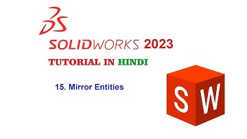 Solidworks Tutorial In Hindi 15. Mirror Entities.