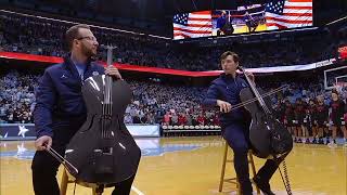 Emil and Dariel - USA National Anthem on Cellos: Star-Spangled Banner (Live at Dean Smith Center)