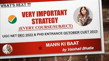 Best Strategy for UGC NET JRF DEC 2023 and PhD Entrance Exam CUET October 2023