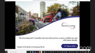 Licensing (2003 Act) Sub-Committee, 10.00am, Thursday 31st March 2022