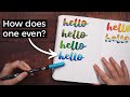 Gradient Lettering Tutorial 💜 6 easy styles