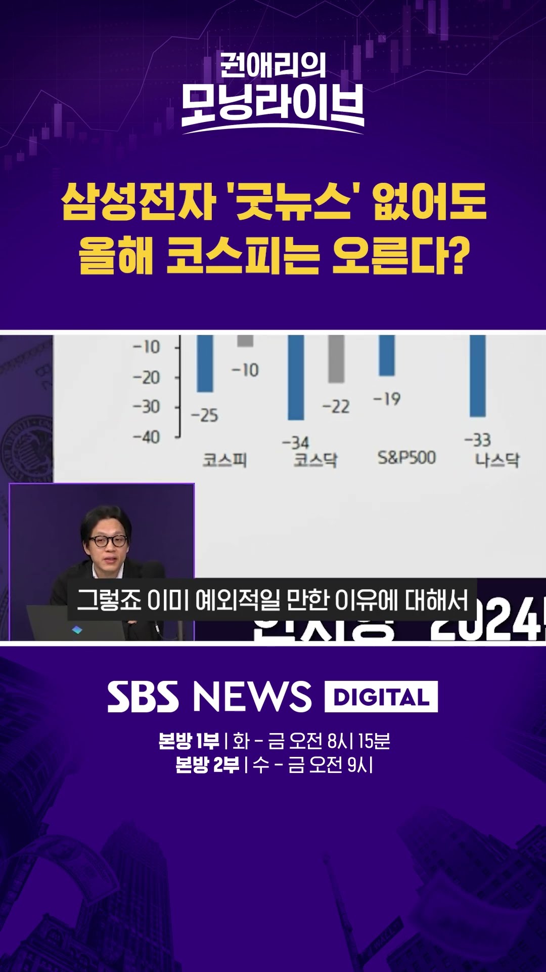 삼성전자 '굿뉴스' 없어도 올해 코스피는 오른다? #권애리모닝라이브 #shorts