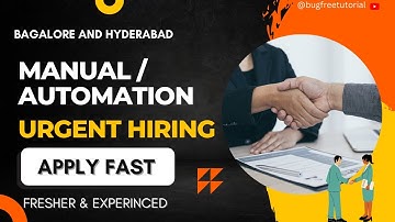 Software Testing | QA jobs | Testing Jobs | Software Testing jobs | Manual Testing jobs