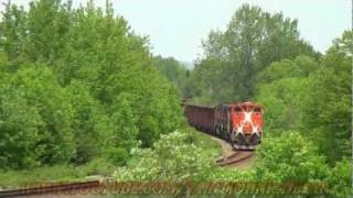 CN Train With Herzog Cars Hits Animal 06-17-2011