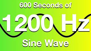 1200Hz (1.2kHz) Sine Wave Test Tone - 600 Seconds (10 Minutes)