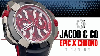 Jacob & Co Epic X Chrono Titanium Red EC313.20.SB.RR.B
