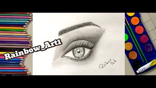 how to draw | Hyper Real Eye Drawing - DRAWING WITH PENCIL