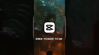 How to use cupcut and Templates/Use eren Yeager Titan Templates