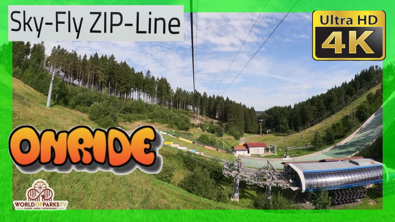 Sky Fly Zipline - Skiliftkarussell Winterberg (ONRIDE) Europas zweitlängste Dual Zipline Winterberg