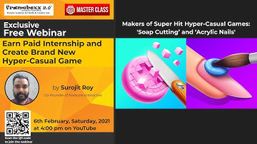 Webinar |  Earn Paid Internship and create a brand new Hyper-Casual Game