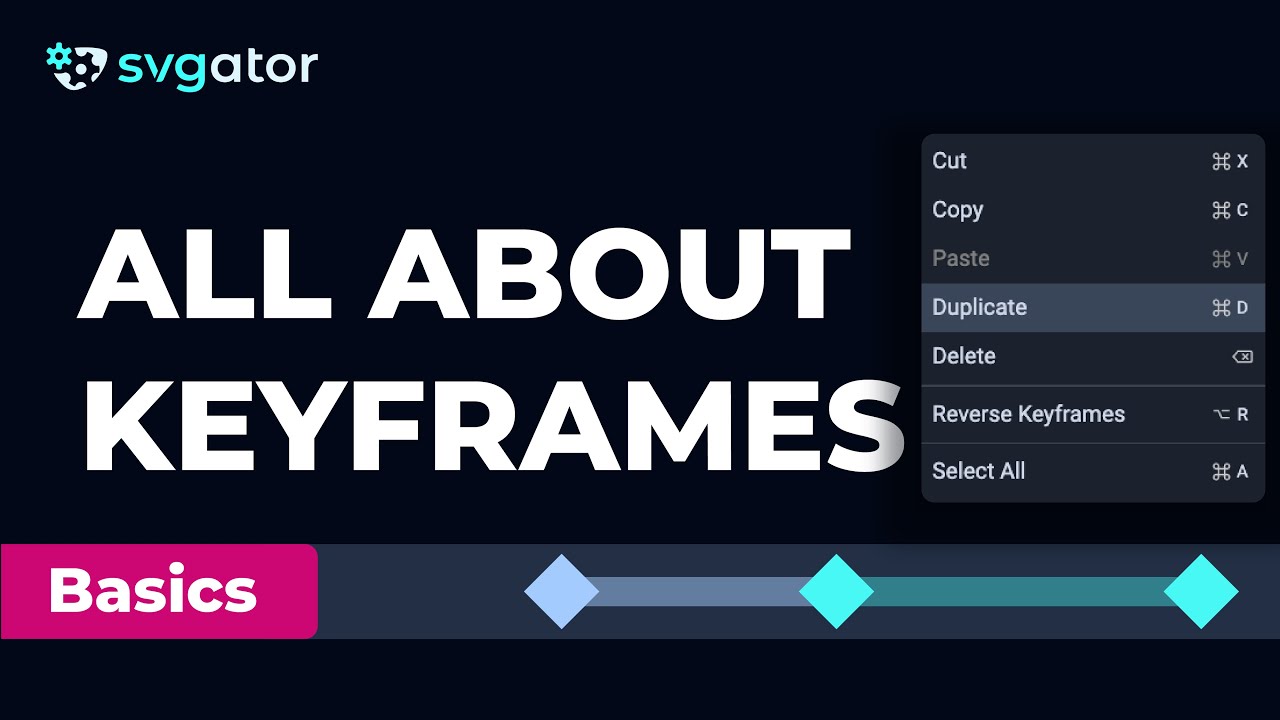 Add, Delete, Duplicate Keyframes