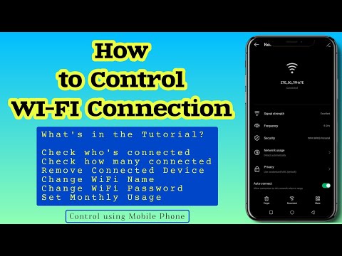How to control wifi using a mobile phone?