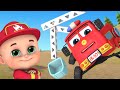 Fire Fighter Song | Family Rescue Team | for kids | Kids cartoons | Jugnu Kids baby songs