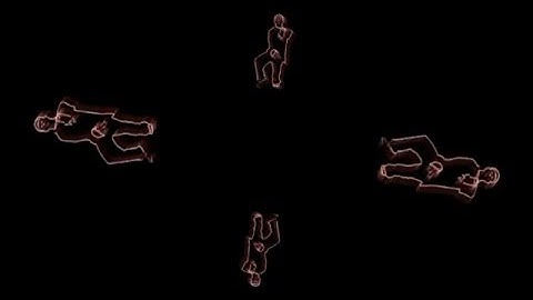 Tai Chi, Holographic Animation For Use With HoloQuad, Pyramid Hologram MMD