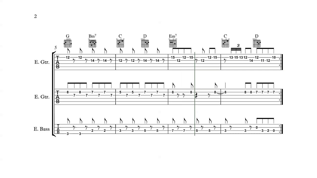 Lights Journey Bass Tab - Royal Blood Lights Out Bass Cover With Tabs.