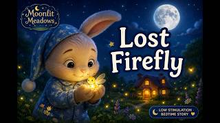 Sleepy Bunny and the Lost Firefly 🌙 | Moonlit Meadows | Low Stimulation Bedtime Story