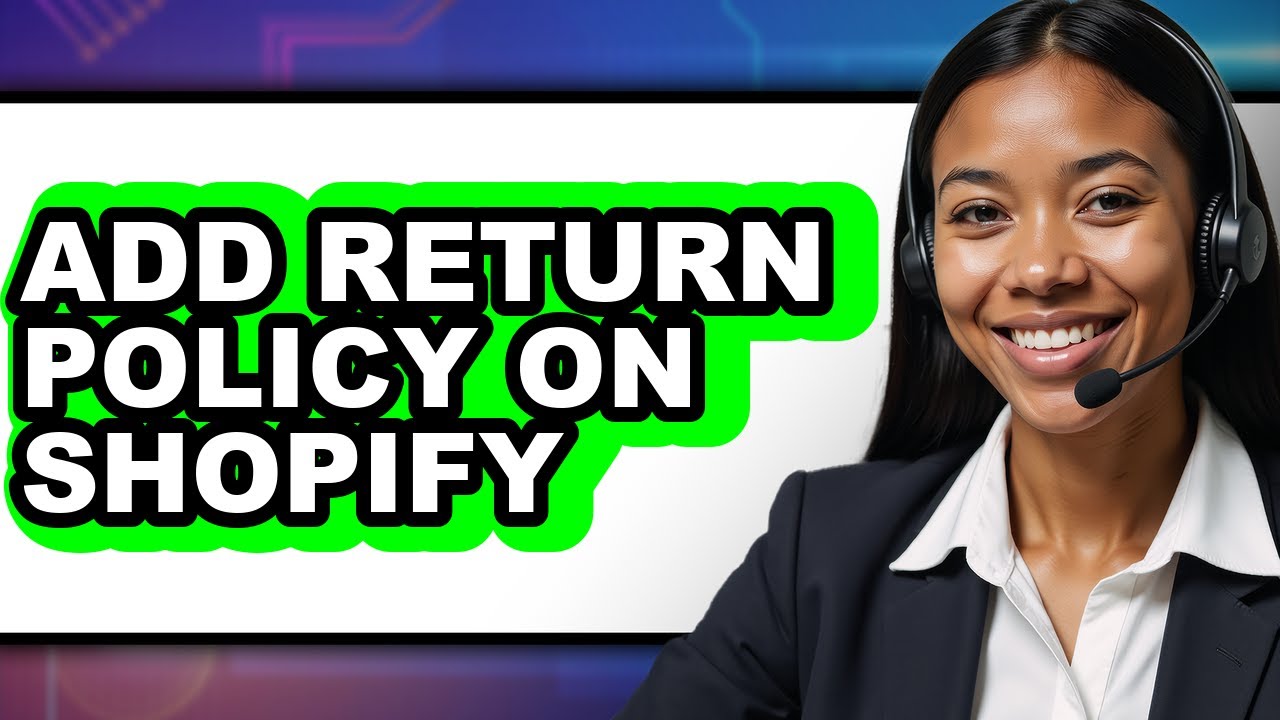 How to Add Return Policy on Shopify - Step by Step - YouTube