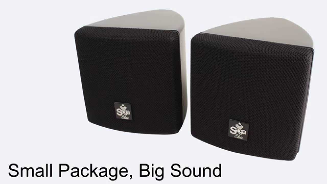Coppia Diffusori Surround Saga Elite SAG6047W Da 3 Pollici 8 Ohm Con Staffe Girevoli 360° - Bianco - Foto 2