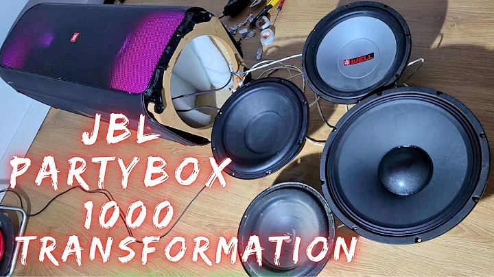 JBL Partybox 1000 with 4 Subwoofers CONNECTED SIMULTANEOUS