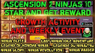 GROWTH ACTIVITY AUTO ASCENSION 10 STAR NINJA GLORY | LAST NINJA IDLE ADVENTURE screenshot 3