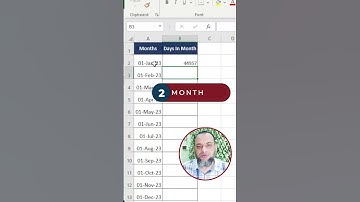 Number of Days In A Month In Excel 📆 #exceltips #excel #Shorts #youtubeshorts