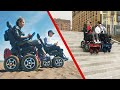 Лучшая инвалидная коляска с электроприводом вездеход ступенькоход Caterwil GTS 4WD